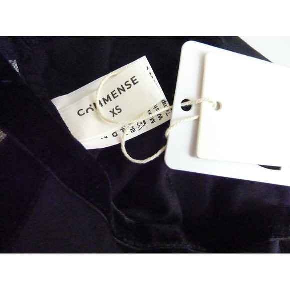 NWT Commense Tied Mesh Corset Crop Top XS Bow Tie Straps Sheer - Picture 6 of 7